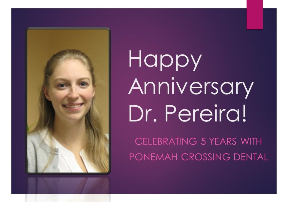 Happy Anniversary Dr. Pereira!